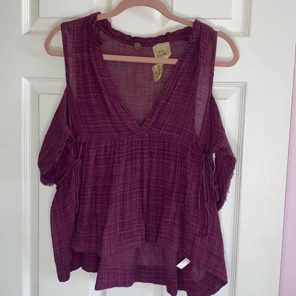 Free People Purple Top